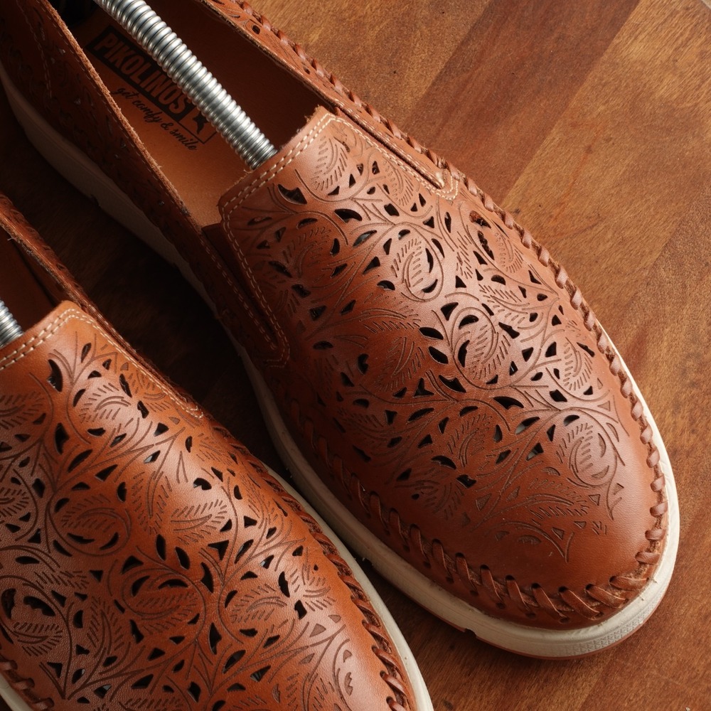 Pikolinos Loafers Womens SZ EU 38 US 7.5-8 Brown Tenerife Slip On Comfort Shoes - Picture 5 of 14